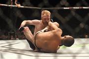 24 October 2015; Paddy Holohan, top, in action against Louis Smolka. UFC Fight Night, Patrick Holohan v Louis Smolka. 3Arena, Dublin. Picture credit: Stephen McCarthy / SPORTSFILE