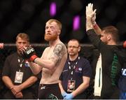 24 October 2015; Paddy Holohan following his defeat to Louis Smolka. UFC Fight Night, Patrick Holohan v Louis Smolka. 3Arena, Dublin. Picture credit: Stephen McCarthy / SPORTSFILE