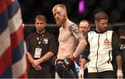 24 October 2015; Paddy Holohan following his defeat to Louis Smolka. UFC Fight Night, Patrick Holohan v Louis Smolka. 3Arena, Dublin. Picture credit: Stephen McCarthy / SPORTSFILE