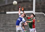 25 October 2015; Niall Joyce, Claremorris, in action against Chris Hunt, Ballina Stephenites. JJ Burke Renault Minor A Football Championship Final, Claremorris v Ballina Stephenites. Elverys MacHale Park, Castlebar, Co. Mayo. Picture credit: David Maher / SPORTSFILE