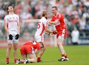 21 June 2009; Owen Mulligan, Tyrone, gets involved in an incident with Joe Diver, Derry. GAA Football Ulster Senior Championship Semi-Final, Tyrone v Derry, Casement Park, Belfast, Co. Antrim. Photo by Sportsfile