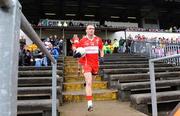 21 June 2009; Paddy Bradley leads out the Derry team. GAA Football Ulster Senior Championship Semi-Final, Tyrone v Derry, Casement Park, Belfast, Co. Antrim. Picture credit: Oliver McVeigh / SPORTSFILE