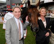27 June 2009; Winning owners Lord Andrew Lloyd-Webber and his wife Madeline with Dar Re Mi who won the Audi Pretty Polly Stakes. Curragh Racecourse, Co. Kildare. Picture credit: Pat Murphy / SPORTSFILE