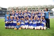 23 June 2009; The Mary Help of Christians, Navan Road, team celebrate with the Corn Bean Ui Phuirseil. Allianz Cumann na mBunscoil Finals, Mary Help of Christians v Scoil Cholmcille, Croke Park, Dublin. Picture credit: Brian Lawless / SPORTSFILE