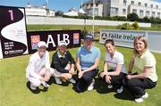 24 June 2009; Team Ireland Trust golfers, from left, Rebecca Coakley, Claire Coughlan-Ryan, Martina Gillen, Tara Delaney and Marian Riordan pictured ahead of the AIB Ladies Irish Open Golf Championship, supported by Failte Ireland, which takes place in Portmarnock Hotel and Golf Links this weekend. The aspiring professionals are striving to represent Ireland on the European Team for the 2011 Solheim Cup at Killeen Castle, through the continued support from Fáilte Ireland and The Irish Sports Council. Portmarnock Hotel and Golf Links, Portmarnock, Dublin. Picture credit: Brendan Moran / SPORTSFILE
