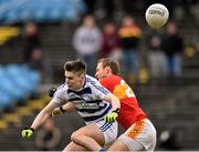 25 October 2015; Gareth Dunne, Breaffy, in action against Alan Feeney, Castlebar Mitchels. Mayo County Senior Football Championship Final, Breaffy v Castlebar Mitchels. Elverys MacHale Park, Castlebar, Co. Mayo. Picture credit: David Maher / SPORTSFILE