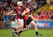 25 October 2015; Peter Sutton, Oulart the Balagh, in action against Aaron Maddock, St Martin's. Wexford County Senior Club Hurling Championship Final, St Martin's v Oulart the Balagh. Innovate Wexford Park, Wexford. Picture credit: Seb Daly / SPORTSFILE