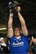 25 October 2015; Thurles Sarsfields captain Padraic Maher lifts the cup following his side's victory. Tipperary County Senior Hurling Championship Final, Thurles Sarsfields v Nenagh Éire Óg. Semple Stadium, Thurles, Co. Tipperary. Picture credit: Stephen McCarthy / SPORTSFILE