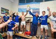 25 October 2015; Thurles Sarsfields players celebrate with the cup following their victory. Tipperary County Senior Hurling Championship Final, Thurles Sarsfields v Nenagh Éire Óg. Semple Stadium, Thurles, Co. Tipperary. Picture credit: Stephen McCarthy / SPORTSFILE