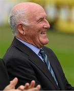 25 October 2015; Eddie Keher, himself a six time All-Ireland winner with Kilkenny, smiles as he is applauded after being introduced at half time as a member of the Rower Inistioge 1968 Kilkenny Senior Championship winning team. St. Canice's Credit Union Kilkenny County Senior Hurling Championship Final, Clara GAA v O'Loughlin Gaels GAA Club. Nowlan Park, Kilkenny. Picture credit: Ray McManus / SPORTSFILE