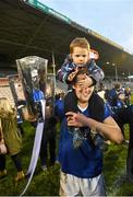 25 October 2015; Pa Bourke, Thurles Sarsfields, and his nephew Sean McNamara with the cup following his side's victory. Tipperary County Senior Hurling Championship Final, Thurles Sarsfields v Nenagh Éire Óg. Semple Stadium, Thurles, Co. Tipperary. Picture credit: Stephen McCarthy / SPORTSFILE