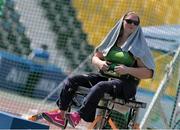 27 October 2015; Ireland's Orla Barry, from Ladysbridge, Co. Cork, competes in the discus final at Suhaim Bin Hamad Stadium. IPC Athletics World Championships. Doha, Qatar. Picture credit: Marcus Hartmann / SPORTSFILE