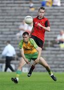 27 June 2009; Darragh O'Hanlan, Down, in action against Cathal Ellis, Donegal. ESB Ulster Minor Football Championship Semi-Final, Donegal v Down, St. Tighearnach's Park, Clones, Co. Monaghan. Picture credit: Oliver McVeigh / SPORTSFILE *** Local Caption ***