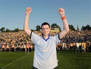 27 June 2009; Niall McKeever, Antrim, celebrates after the game. GAA Football Ulster Senior Championship Semi-Final, Antrim v Cavan, St. Tighearnach's Park, Clones, Co. Monaghan. Picture credit: Oliver McVeigh / SPORTSFILE