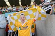 27 June 2009; Paddy Cunningham, Antrim, celebrating after the game. GAA Football Ulster Senior Championship Semi-Final, Antrim v Cavan, St. Tighearnach's Park, Clones, Co. Monaghan. Picture credit: Oliver McVeigh / SPORTSFILE