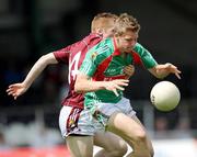 28 June 2009; Shane McDermott, Mayo, in action against Eric Monahan, Galway. ESB Connacht Minor Football Championship Semi-Final, Mayo v Galway, Markievicz Park, Sligo. Picture credit: Brian Lawless / SPORTSFILE