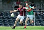 28 June 2009; Patrick Sweeney, Galway, in action against Shane McDermott, Mayo. ESB Connacht Minor Football Championship Semi-Final, Mayo v Galway, Markievicz Park, Sligo. Picture credit: Brian Lawless / SPORTSFILE