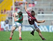 28 June 2009; Keith Rogers, Mayo, in action against Patrick Sweeney, Galway. ESB Connacht Minor Football Championship Semi-Final, Mayo v Galway, Markievicz Park, Sligo. Picture credit: Brian Lawless / SPORTSFILE