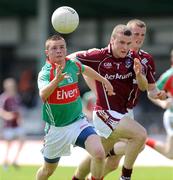 28 June 2009; Andrew Farrell, Mayo, in action against Conor O'Halloran, Galway. ESB Connacht Minor Football Championship Semi-Final, Mayo v Galway, Markievicz Park, Sligo. Picture credit: Ray Ryan / SPORTSFILE