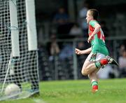 28 June 2009; Killeen O'Connor, Mayo, celebrates scoring his side's first goal. ESB Connacht Minor Football Championship Semi-Final, Mayo v Galway, Markievicz Park, Sligo. Picture credit: Brian Lawless / SPORTSFILE