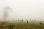 28 June 2009; A general view of the 1st fairway after play was suspended due to fog during the final round of the AIB Ladies Irish Open. Portmarnock Hotel and Golf Links, Portmarnock, Co. Dublin. Photo by Sportsfile *** Local Caption ***