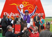 28 June 2009; Johnny Murtagh celebrates after winning the Dubai Duty Free Irish Derby on Fame And Glory. Irish Derby Festival - Sunday, Curragh Racecourse, Co. Kildare. Picture credit: Matt Browne / SPORTSFILE