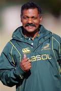 30 June 2009; South Africa coach Peter de Villiers during a Springboks training session a day after his retraction of his defence of flanker Schalk Burger, who received an eight week ban following an eye-gouging incident with British and Irish Lions' wing Luke Fitzgerald during the 2nd Test match played on Saturday. South Africa training session, Fourways High School, Johannesburg, South Africa. Picture credit: Andrew Fosker / SPORTSFILE