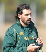 30 June 2009; South Africa's Victor Matfield who sat out a training session. South Africa training session, Fourways High School, Johannesburg, South Africa. Picture credit: Andrew Fosker / SPORTSFILE