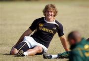 30 June 2009; South Africa's Frans Steyn during a training session. South Africa training session, Fourways High School, Johannesburg, South Africa. Picture credit: Andrew Fosker / SPORTSFILE