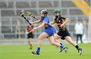 27 June 2009; Claire Grogan, Tipperary, in action against Collette Dormer, Kilkenny. Gala Senior Camogie Championship - Group 1 Round 2, Tipperary v Kilkenny, Semple Stadium, Thurles. Picture credit: Ray McManus / SPORTSFILE
