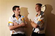 29 June 2009; Kilkenny players & Lucozade Sport Ambassadors Derek Lyng, left, and Henry Shefflin took time out from their preparations for Sunday’s Leinster Final against Dublin to announce the continuation of Lucozade Sport’s long term partnership association with Kilkenny GAA. Lucozade Sport has sponsored Kilkenny since 1994, and also sponsors 23 of the 32 GAA County teams. Nowlan Park, Kilkenny. Picture credit; Pat Murphy / SPORTSFILE