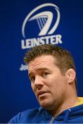 19 October 2015; John Fogarty, Leinster scrum coach, during a press conference. Leinster Rugby Squad Training, Rosemount, UCD, Belfield, Dublin.  Picture credit: Seb Daly / SPORTSFILE