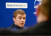 27 October 2015; Luke McGrath, Leinster, during a press conference. Leinster Rugby Press Conference, Rosemount, UCD, Belfield, Dublin.  Picture credit: Seb Daly / SPORTSFILE