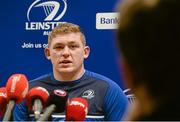27 October 2015; Tadgh Furlong, Leinster, during a press conference. Leinster Rugby Press Conference, Rosemount, UCD, Belfield, Dublin.  Picture credit: Seb Daly / SPORTSFILE