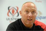 27 October 2015; Neil Doak, Ulster head coach, during a press conference. Ulster Rugby Press Conference. Kingspan Stadium, Ravenhill Park, Belfast. Picture credit: Oliver McVeigh / SPORTSFILE