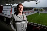 27 October 2015; Paddy Jackson, Ulster, after a press conference. Ulster Rugby Press Conference. Kingspan Stadium, Ravenhill Park, Belfast. Picture credit: Oliver McVeigh / SPORTSFILE