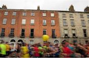 26 October 2015; A general view during the start of the SSE Airtricity Dublin City Marathon. Dublin. Picture credit: Tomas Greally / SPORTSFILE