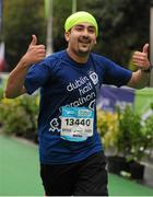 26 October 2015; Mostafa Redha, Co. Dublin,  on his way to finishing the SSE Airtricity Dublin Marathon 2015, Merrion Square, Dublin. Picture credit: Tomas Greally / SPORTSFILE