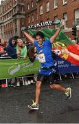 26 October 2015; Felipe Reis, Portugal, on his way to finishing the SSE Airtricity Dublin Marathon 2015, Merrion Square, Dublin.Picture credit: Ray McManus / SPORTSFILE