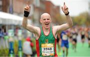 26 October 2015; Sean Murphy, Mayo AC, Co. Mayo, on his way to finishing the SSE Airtricity Dublin Marathon 2015, Merrion Square, Dublin. Picture credit: Tomas Greally / SPORTSFILE