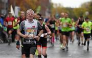 26 October 2015; Lydon Mullan on his way to finishing the SSE Airtricity Dublin Marathon 2015, Merrion Square, Dublin. Picture credit: Ray McManus / SPORTSFILE
