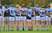 25 October 2015; Na Piarsaigh players stand for the National Anthem before the game. AIB Munster GAA Senior Club Hurling Championship, Sixmilebridge v Na Piarsaigh. O'Garney Park, Sixmilebridge, Co. Clare. Picture credit: Piaras Ó Mídheach / SPORTSFILE