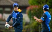 28 October 2015; Leinster's Jonathan Sexton, left, and Isa Nacewa during squad training. Leinster Rugby Squad Training. Rosemount, UCD, Belfield, Dublin. Picture credit: Piaras Ó Mídheach / SPORTSFILE