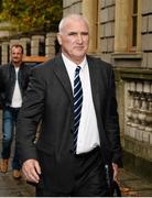 28 October 2015; Joe Christle, Chairman of the Board of Directors of the IABA, leaves the Houses of the Oireachtas after a meeting of the Joint Committee on Transport and Communications surrounding the departure of Billy Walsh as Head Coach of the High Performance Unit of the Irish Amateur Boxing Association. Kildare Street, Dublin. Picture credit: Sam Barnes / SPORTSFILE