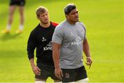 29 October 2015; Ulster's Chris Henry, left, and Nick Williams during squad training. Ulster Rugby Squad Training, Kingspan Stadium, Ravenhill Park, Belfast, Co. Antrim. Picture credit: Oliver McVeigh / SPORTSFILE