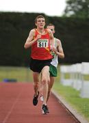 28 June 2009; James O'Hare on his way to winning the Junior Men's 5,000m final event at the AAI Woodies DIY Junior & U23 Track & Field Championships, Tullamore, Co. Offaly. Picture credit: Pat Murphy / SPORTSFILE