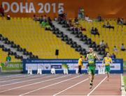 30 October 2015; Ireland's Michael McKillop, from Glengormley, Co. Antrim, on his way to winning the Men's 1500m T37 final, with a time of 4:16.19. IPC Athletics World Championships. Doha, Qatar. Picture credit: Marcus Hartmann / SPORTSFILE