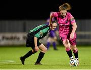 17 October 2015; Ciara Rossiter, Wexford Youth's Women, in action against Clare Kinsella, Peamount United. Continental Tyres FAI Women's Senior Cup, Semi-Final, Wexford Youths WAFC v Peamount United. Ferrycarrig Park, Wexford. Picture credit: Piaras Ó Mídheach / SPORTSFILE