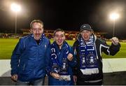 30 October 2015; Limerick FC supporters, from left, John Kavanagh, Ian Kavanagh and Michael Holland, before the start of the game. SSE Airtricity League Premier Division, Sligo Rovers v Limerick FC, The Showgrounds, Sligo. Picture credit: David Maher / SPORTSFILE