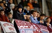 30 October 2015; Drogheda United supporters look on as their team lose to Shamrock Rovers, confirming their relegation. SSE Airtricity League Premier Division, Shamrock Rovers v Drogheda United, Tallaght Stadium, Tallaght, Co. Dublin. Picture credit: Seb Daly / SPORTSFILE